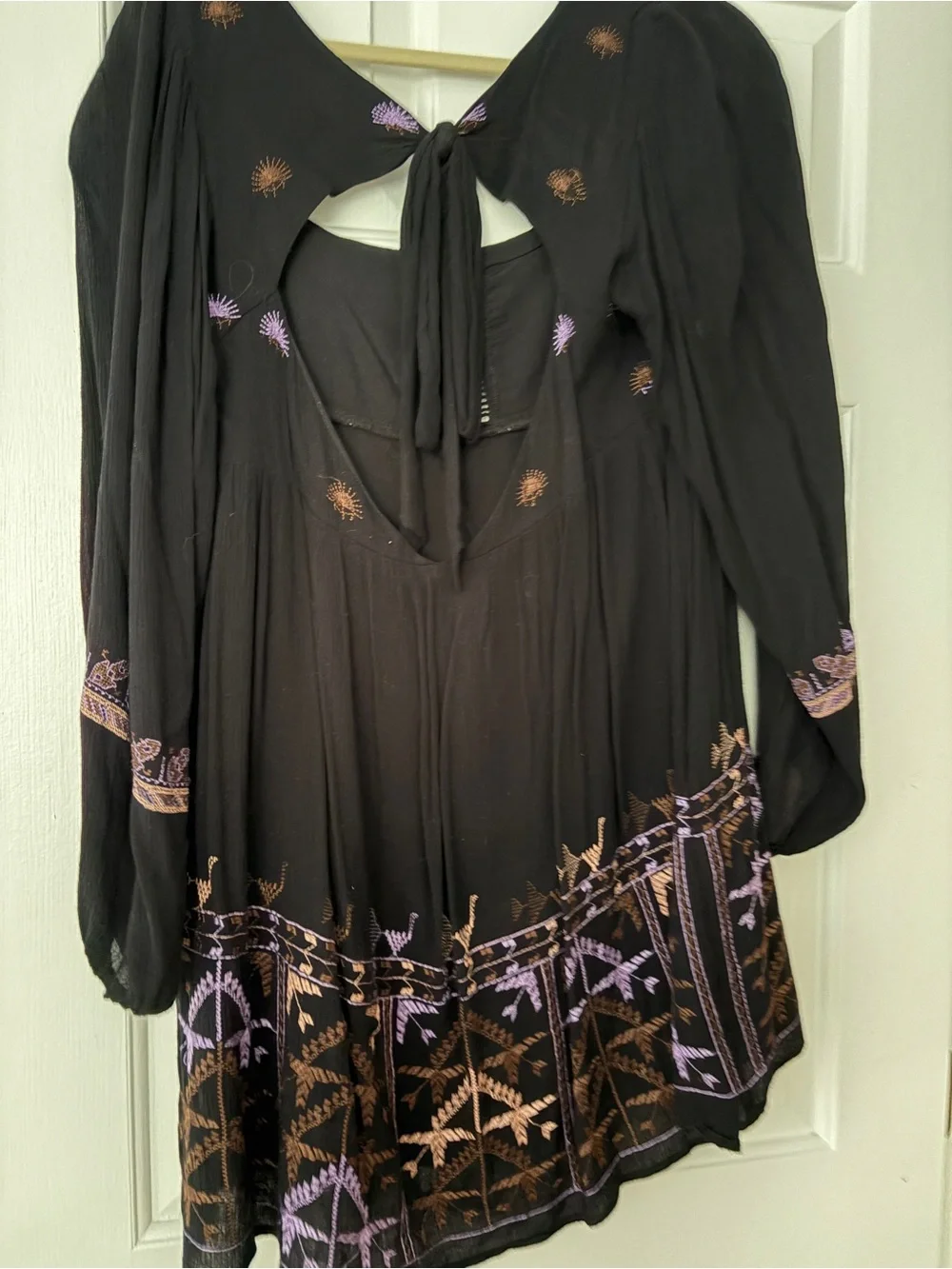 Free People Rhiannon Embroidered Mini Dress - Picture 3 of 4